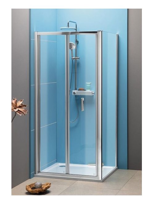 Easy Line 80x100 szögletes csuklóajtós zuhanykabin
