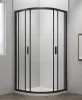 Polysan Easy Line Black 90x90 íves zuhanykabin