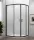 Polysan Easy Line Black 90x80 íves zuhanykabin