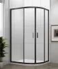 Polysan Easy Line Black 100x80 íves zuhanykabin