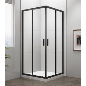 Polysan Easy Line Black 90x90 szögletes zuhanykabin