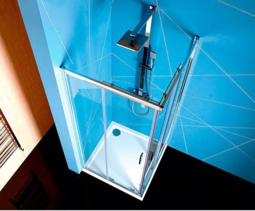 Easy Line 90x90 szögletes zuhanykabin felülnézet