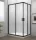 Polysan Easy Line Black 90x80 szögletes zuhanykabin