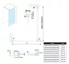 Polysan Esca Chrome Walk-in 130 cm zuhanyfal