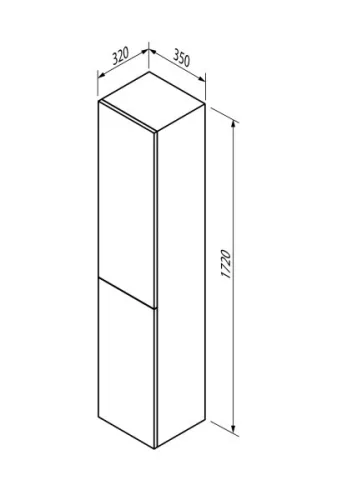Sapho Espace 35 cm fali magas szekrény