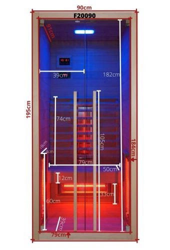Sanotechnik Ruby 1 egyszemélyes infraszauna