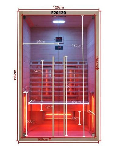 Sanotechnik Ruby 2 kétszemélyes infraszauna