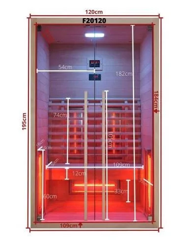Sanotechnik Ruby 2 kétszemélyes infraszauna