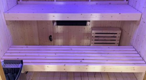 Sanotechnik Lahti kültéri infra- és finn szauna kombináció
