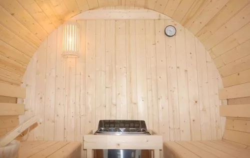 Sanotechnik Tromsö L kültéri szaunahordó, négyszemélyes
