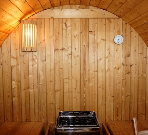 Sanotechnik Tromsö XL kültéri szaunahordó, hatszemélyes