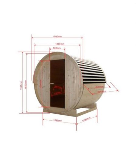 Sanotechnik Nyborg M kültéri finn szauna, négyszemélyes