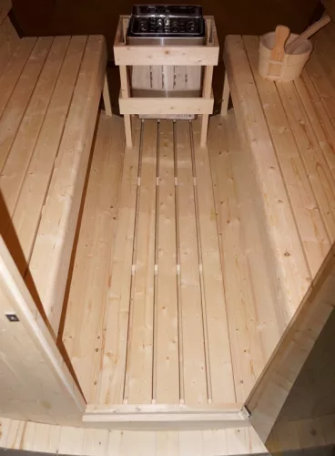 Sanotechnik Nyborg L kültéri finn szauna, hatszemélyes