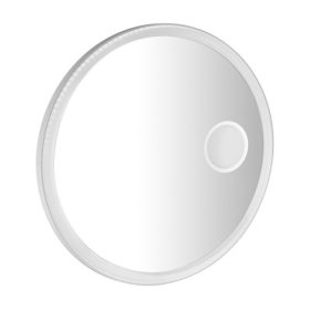  Sapho Float 90 cm kerek tükör LED világítással, kozmetikai tükörrel