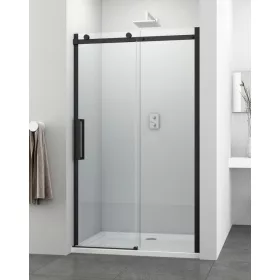 Comfort Black 120 cm tolóajtós zuhanyajtó