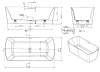 Sanotechnik Orlando 180x85 szabadon álló kád