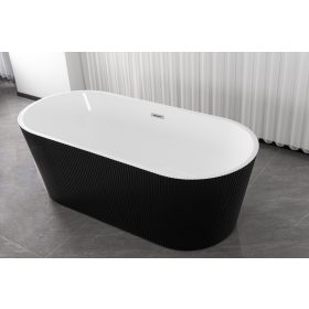 Sanotechnik Reno Black 170x75 szabadon álló kád