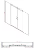 Gelco Dragon 170 cm tolóajtós zuhanyajtó