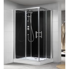 Aqualine Granvik 120x80 cm hátfalas komplett zuhanykabin