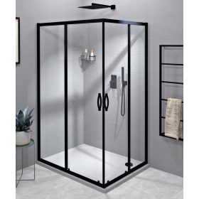 Gelco Simply Black 100x90 cm tolóajtós zuhanykabin