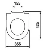 Lyra Plus WC ülőke Slowclose méretei