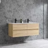 Sanotechnik Corbo 120 cm fürdőszobabútor fa erezetű