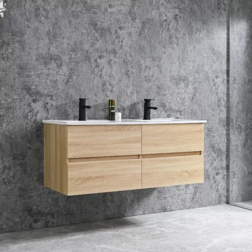 Sanotechnik Corbo 120 cm fürdőszobabútor fa erezetű