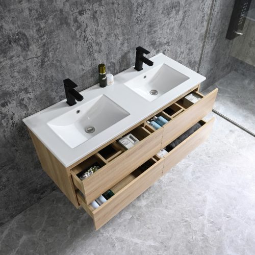 Sanotechnik Corbo 120 cm fürdőszobabútor fa erezetű