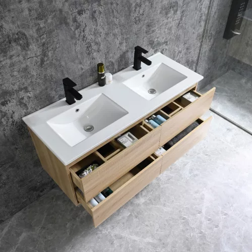 Sanotechnik Corbo 120 cm fürdőszobabútor fa erezetű
