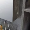 Belluno tükrösszekrény antik szürke
