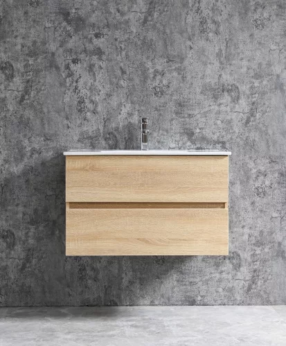 Sanotechnik Corbo 80 cm fürdőszobabútor fa erezetű
