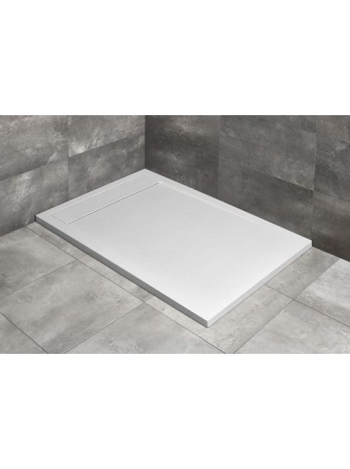 Teos F 140x70 méretre vágható öntött márvány zuhanytálca fehér