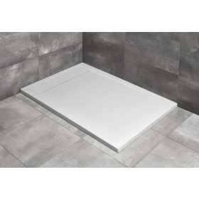 Teos F 140x80 méretre vágható öntött márvány zuhanytálca fehér