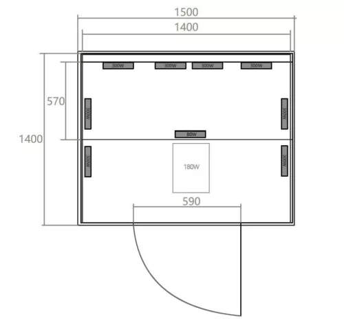 Sanotechnik Oslo 2 kétszemélyes infraszauna