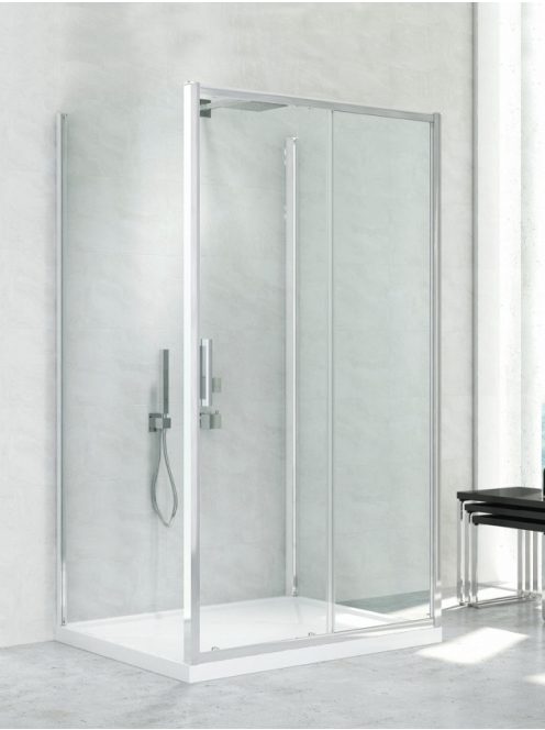 New Corrina 110x90x90 3 oldalú zuhanykabin egyenes falra