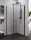 NewTrendy Superia Black 80x80 szögletes nyílóajtós zuhanykabin
