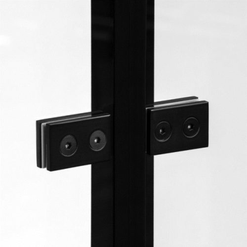 NewTrendy Superia Black 80x80 szögletes nyílóajtós zuhanykabin