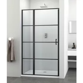 Sanotechnik Elite Black 120 cm nyílóajtós zuhanyajtó