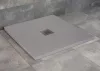 Kios C 80x80 szögletes öntött márvány zuhanytálca betonszürke