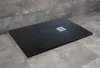 Kios F 170x90 téglalap öntött márvány zuhanytálca fekete