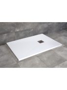 Kios F 180x80 téglalap öntött márvány zuhanytálca fehér