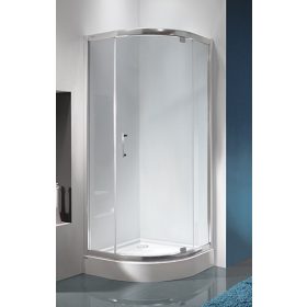   Sanplast KP1-kpl-H-DJa/TX5b 90x90 íves, nyílóajtós zuhanykabin tálcával