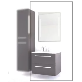 Libato 60 LED tükrös fürdőszobabútor, antracit