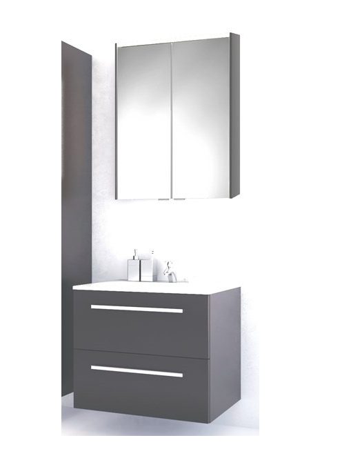 Libato KHX 60 cm komplett fürdőszobabútor antracit