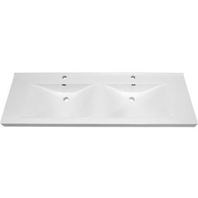 Linea 140x45 öntött márvány dupla mosdó