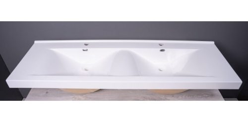 Linea 140x45 öntött márvány dupla mosdó