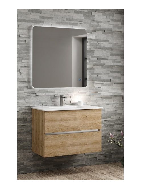 Dorian 80 modern fürdőszobabútor Natural Oak