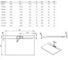 Giaros D 90x80 téglalap műmárvány zuhanytálca méretei