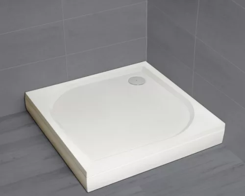 Paros C 100 szögletes zuhanytálca előlappal