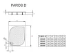Radaway Paros D 100x90 műmárvány téglalap zuhanytálca